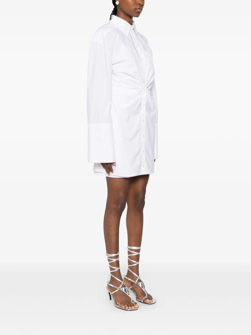 knotted shirt dress