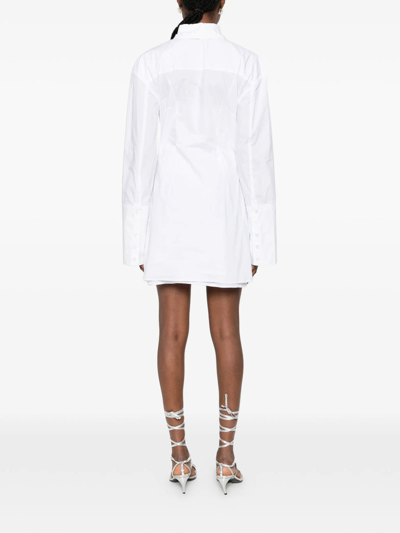 knotted shirt dress