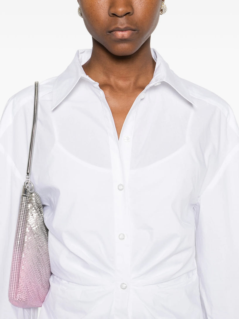 knotted shirt dress