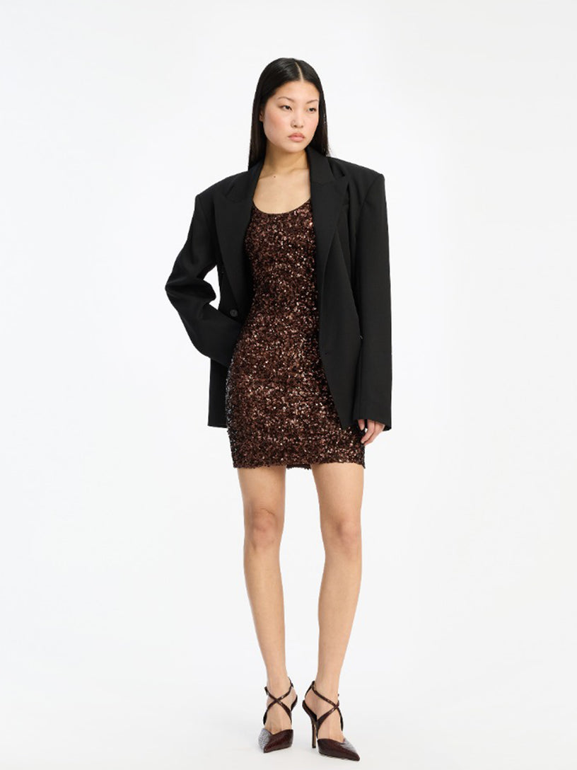 Sequins sleeveless dress