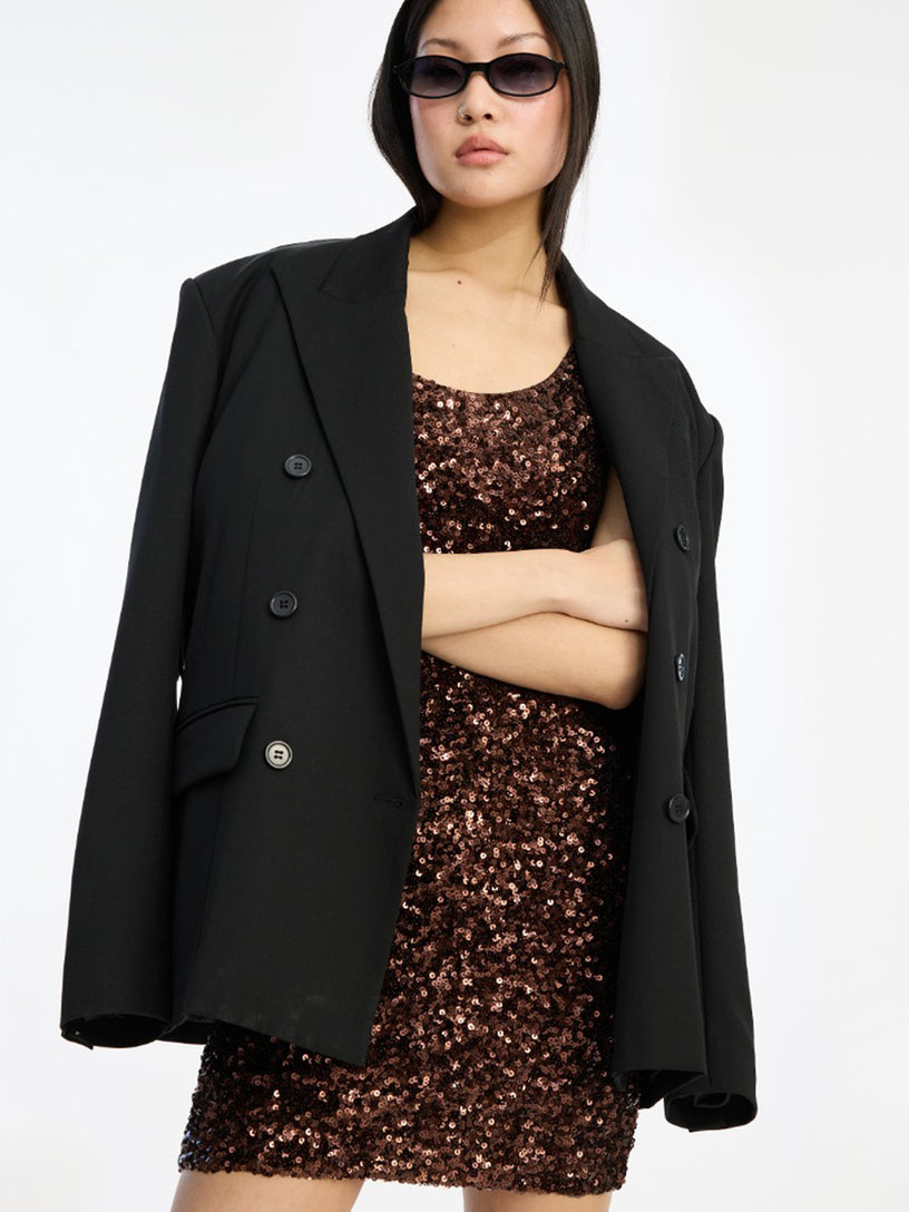 Sequins sleeveless dress