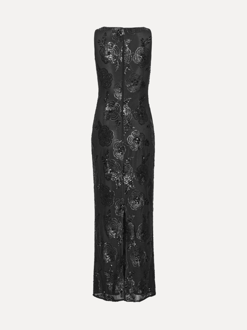 Sequins Fitted Maxi Dress