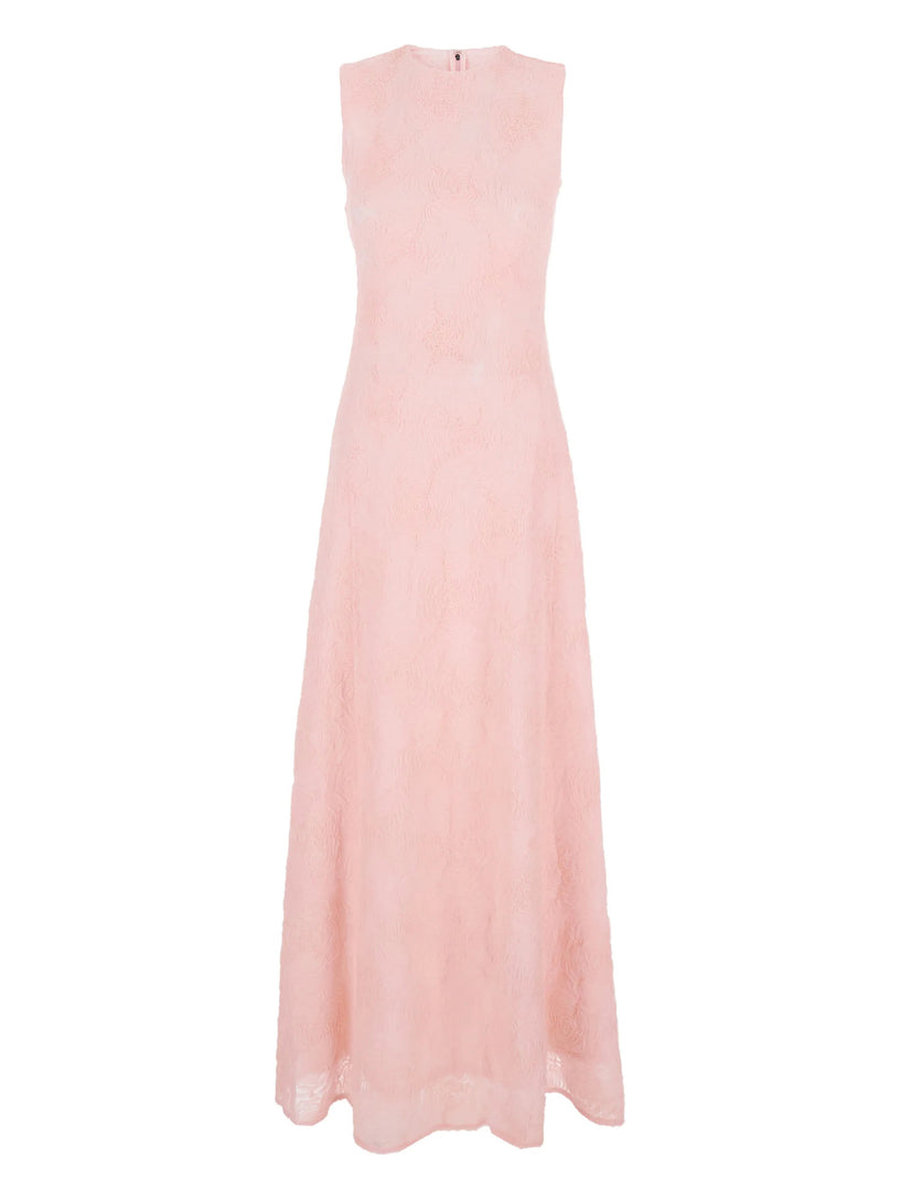 Textured effect maxi dress