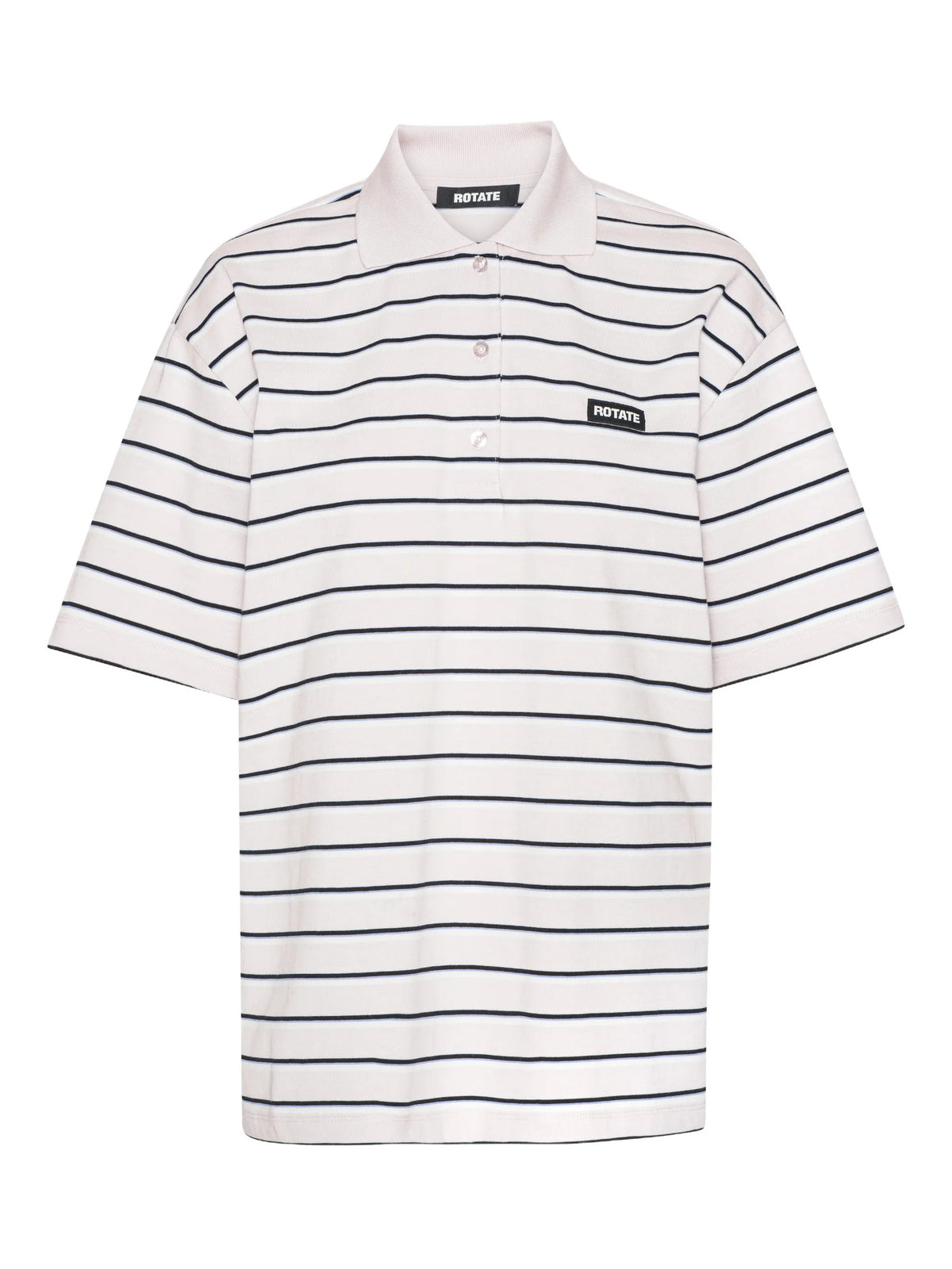 Oversize striped polo shirt