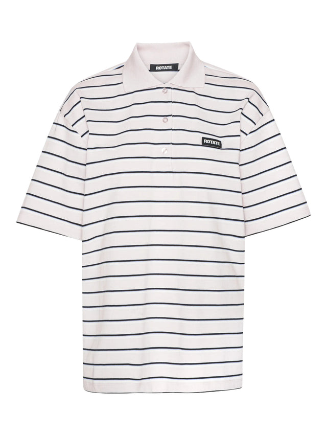 Oversize striped polo shirt