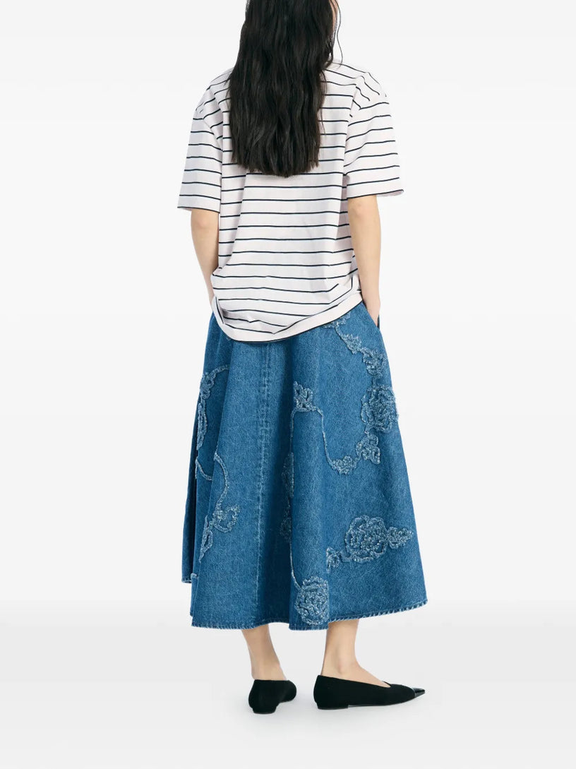 Oversize striped polo shirt