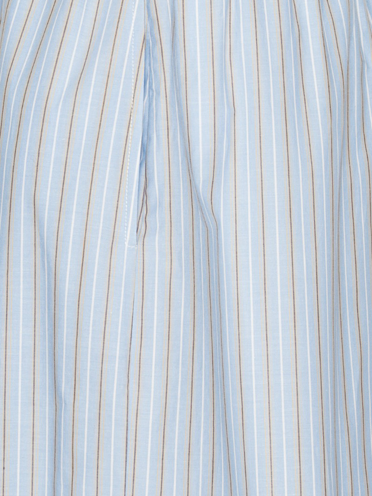 Striped-pattern tapered trousers