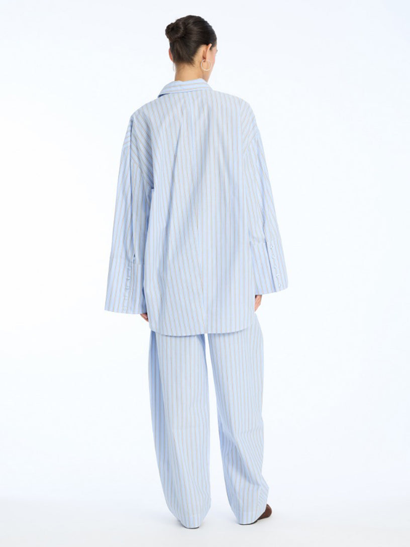 Striped buttoned shirt