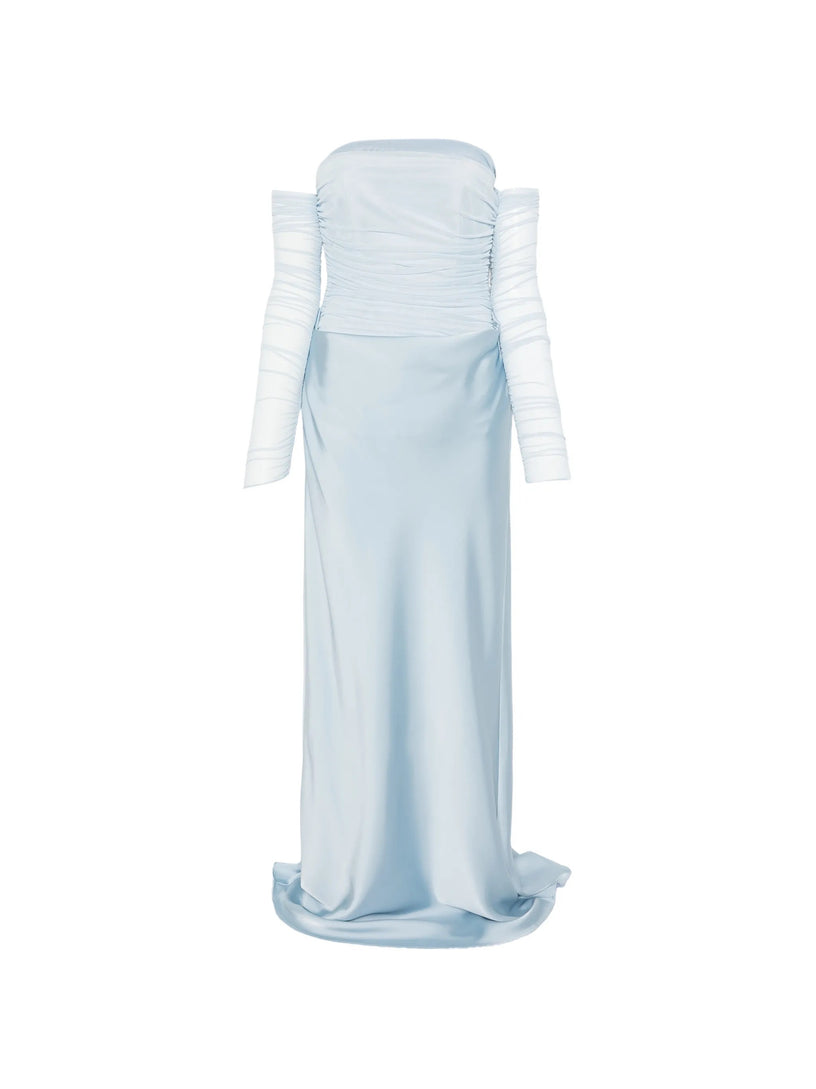 Ruched maxi dress