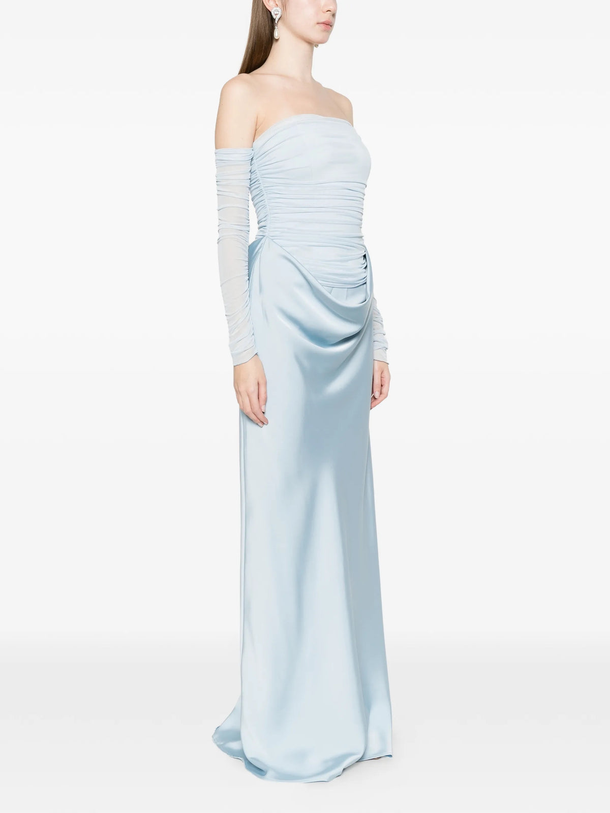Ruched maxi dress