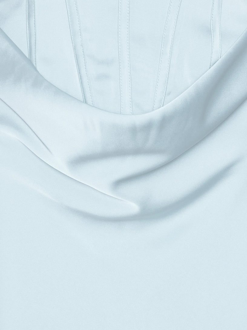 Satin Corset Maxi Dress