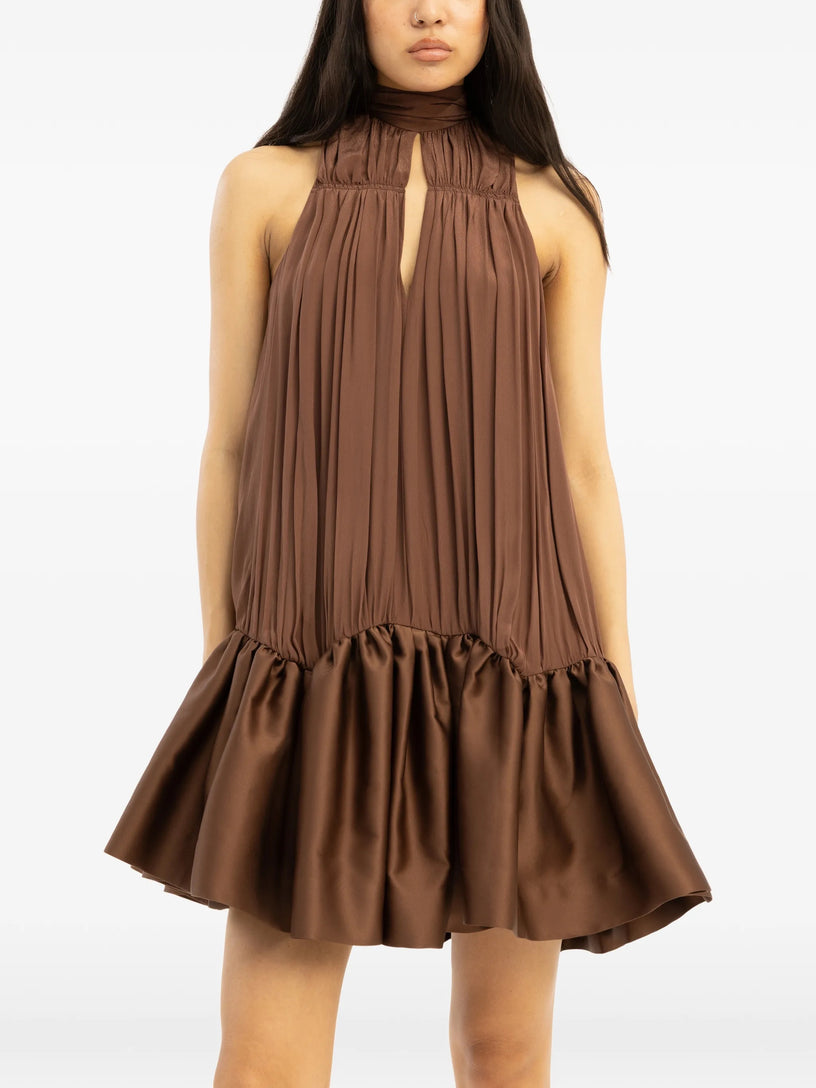 Ruffled mini dress