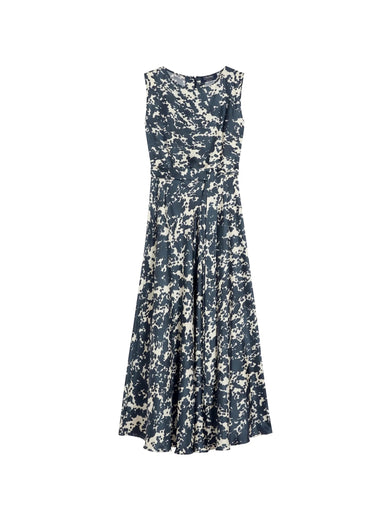 Patterned twill dress