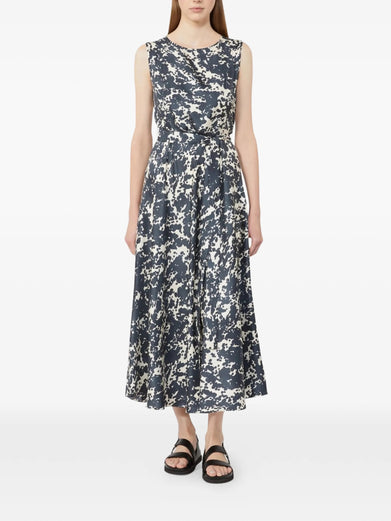 Patterned twill dress