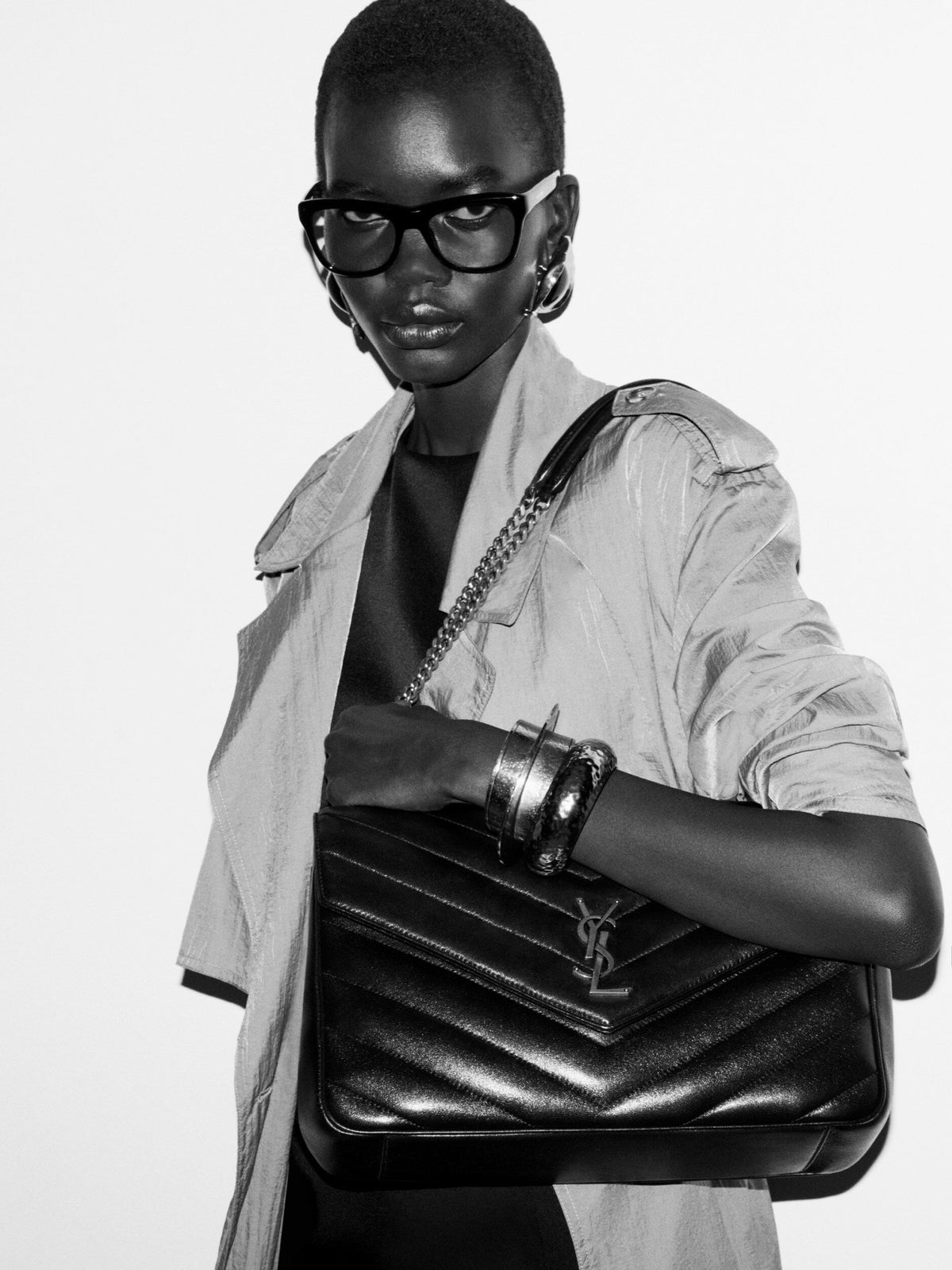 Loulou large in quilted leather