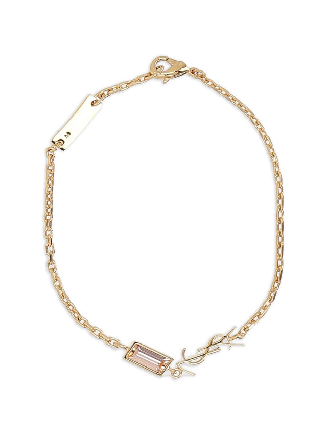 CASSANDRE charm bracelet in metal and rhinestone