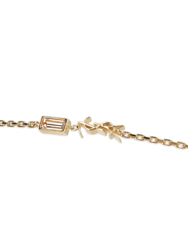 CASSANDRE charm bracelet in metal and rhinestone