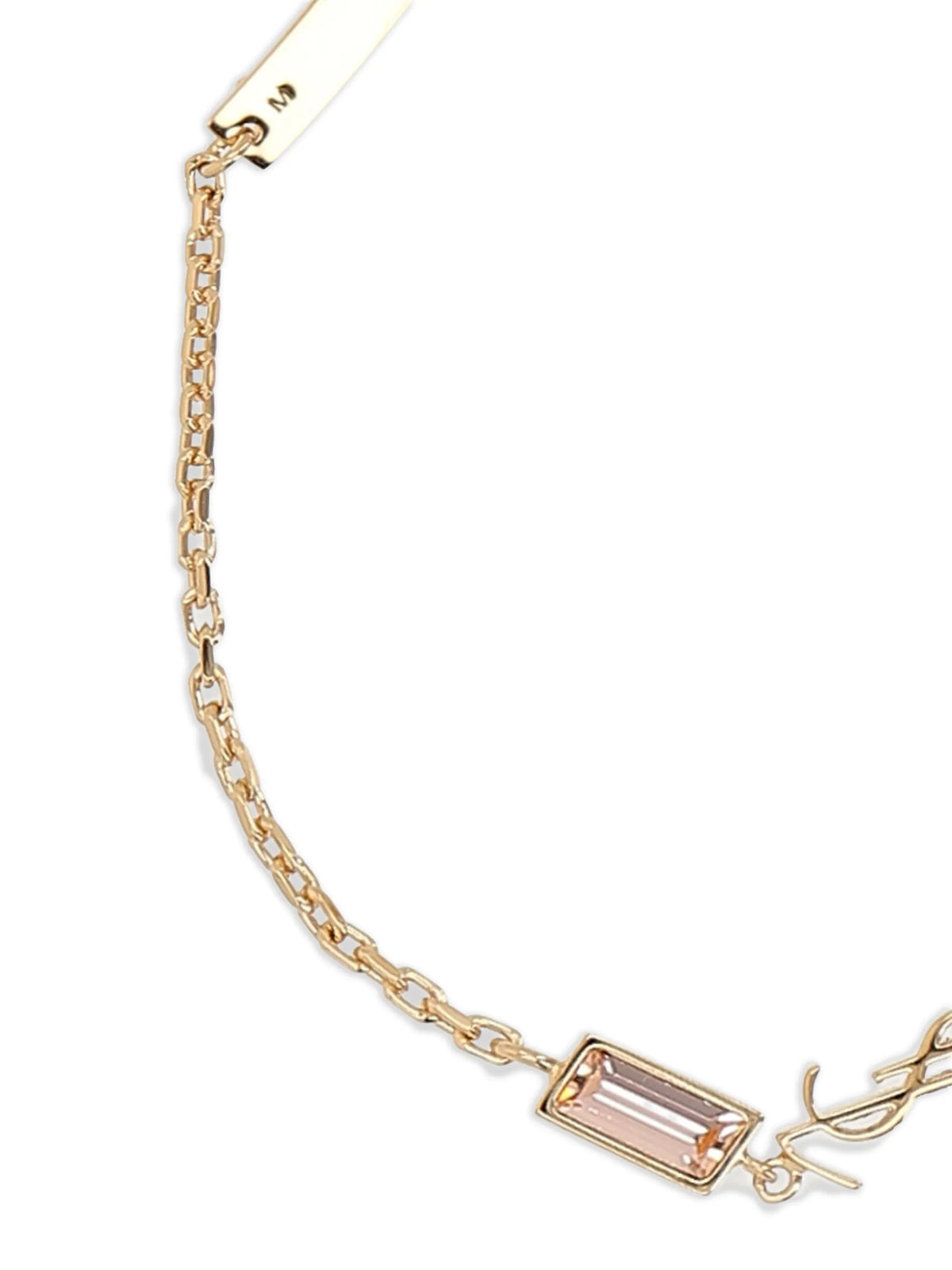 CASSANDRE charm bracelet in metal and rhinestone
