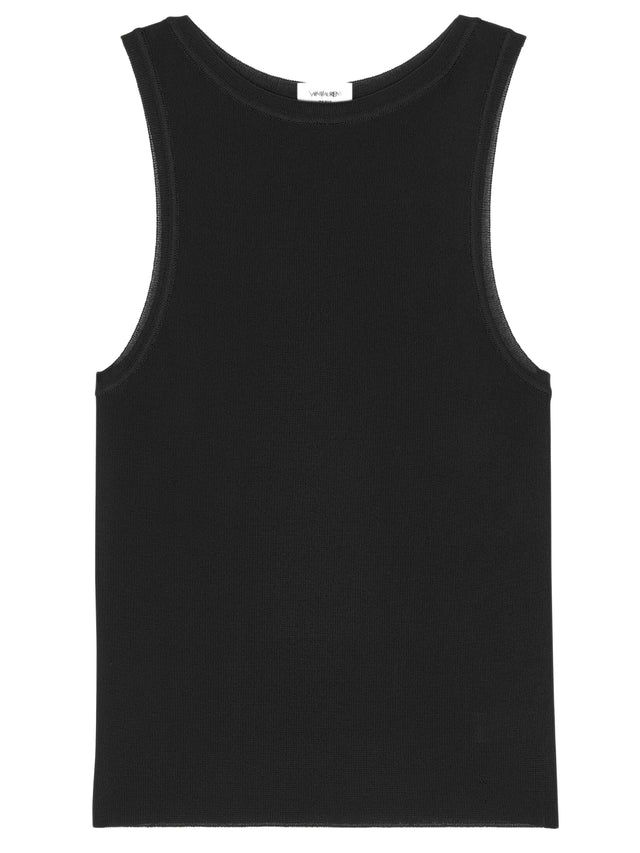 Tank top in ribbed knit