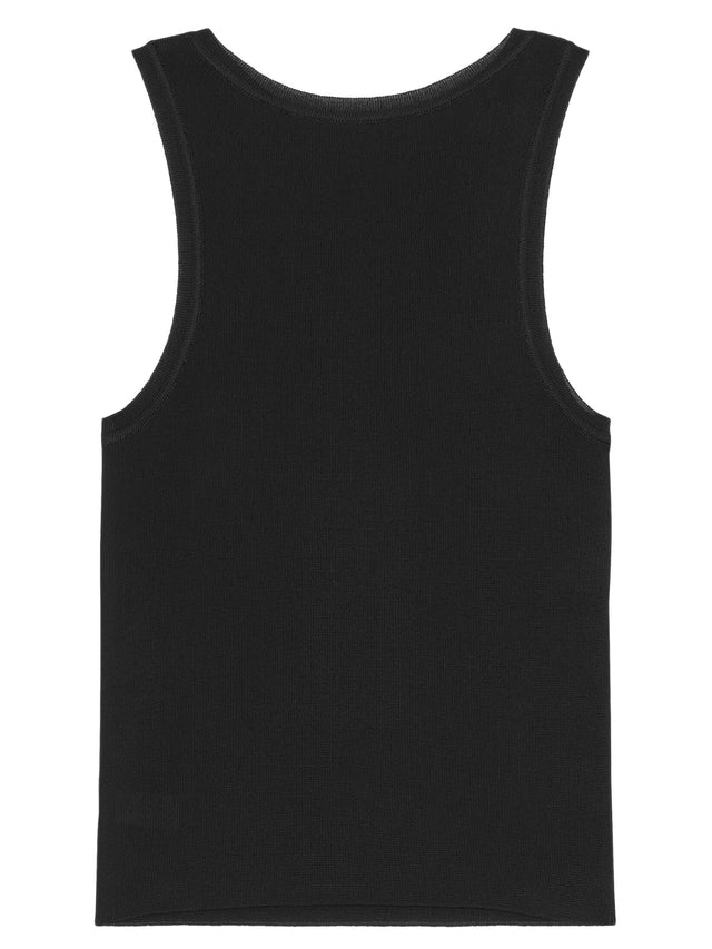 Tank top in ribbed knit