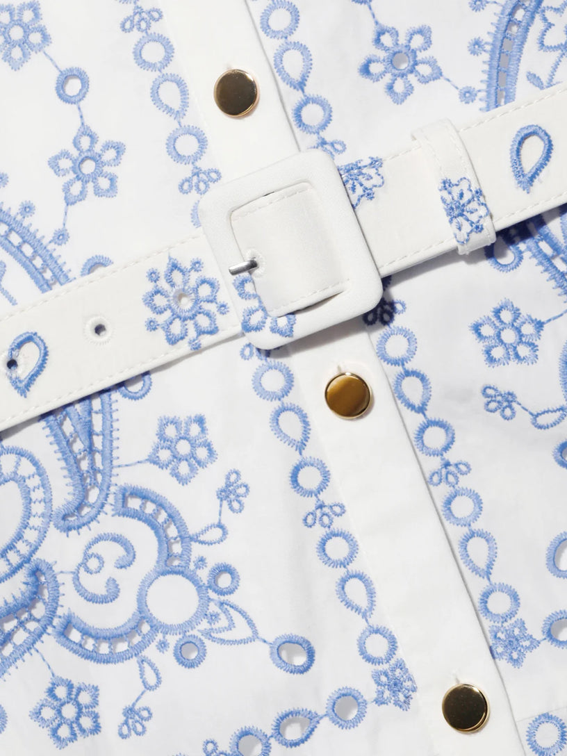 Embroidered Midi Dress