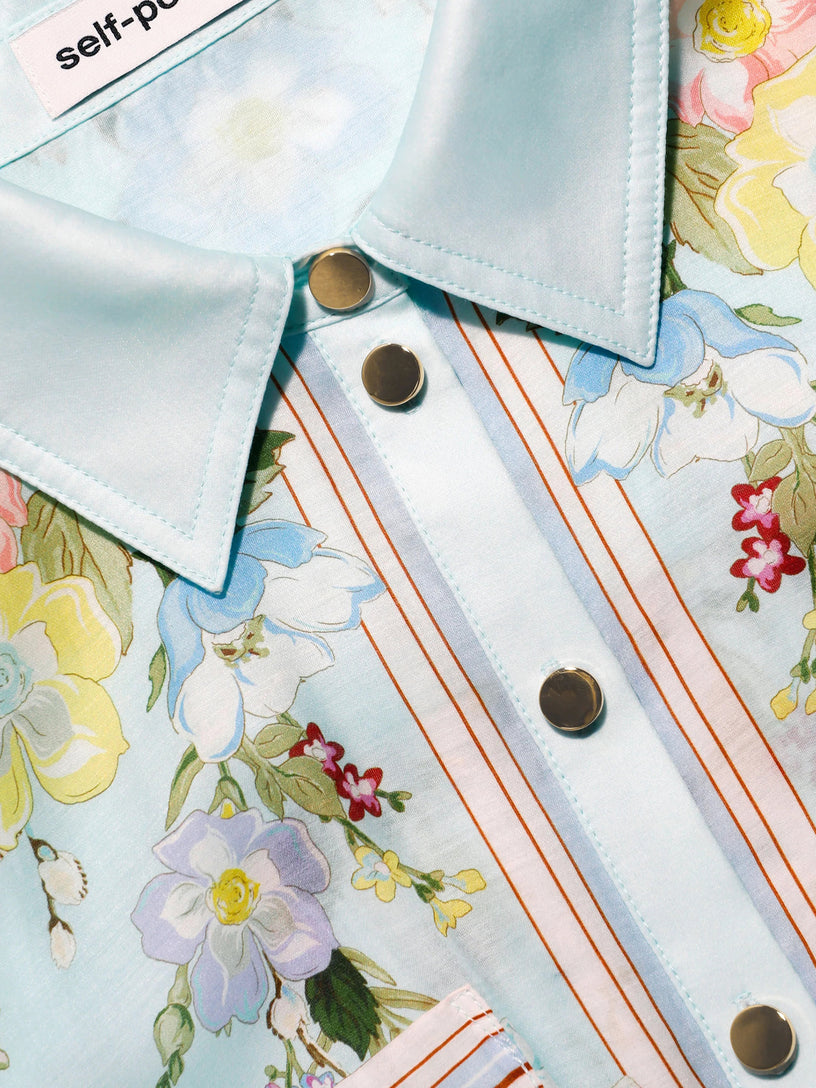 Floral Organza Midi Dress