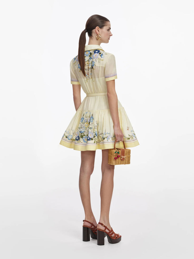 Floral Organza Mini Dress