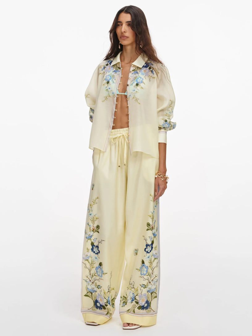 Floral Organza Trousers