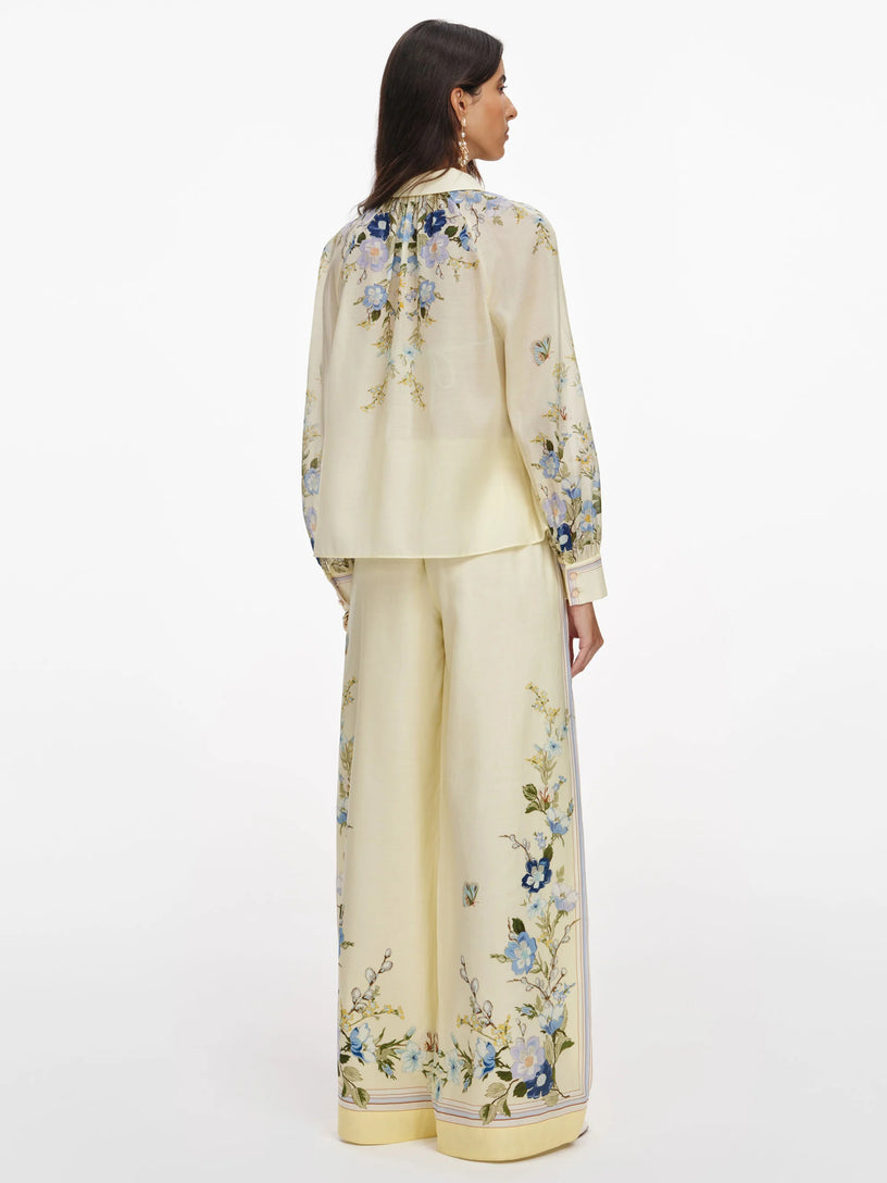 Floral Organza Trousers