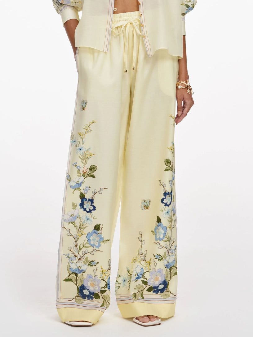 Floral Organza Trousers