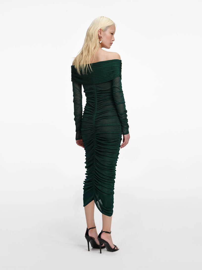 Viscose knit midi dress
