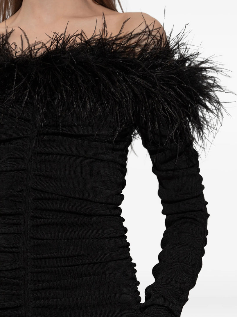 Father viscose knit mini dress