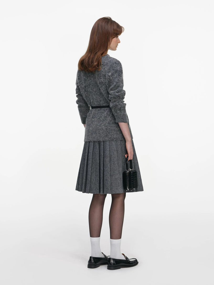 Crystal trim cardigan