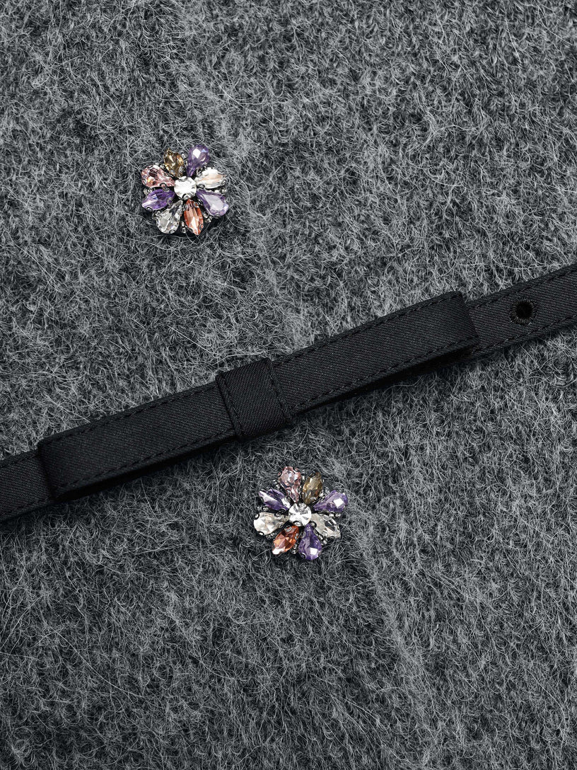 Crystal trim cardigan