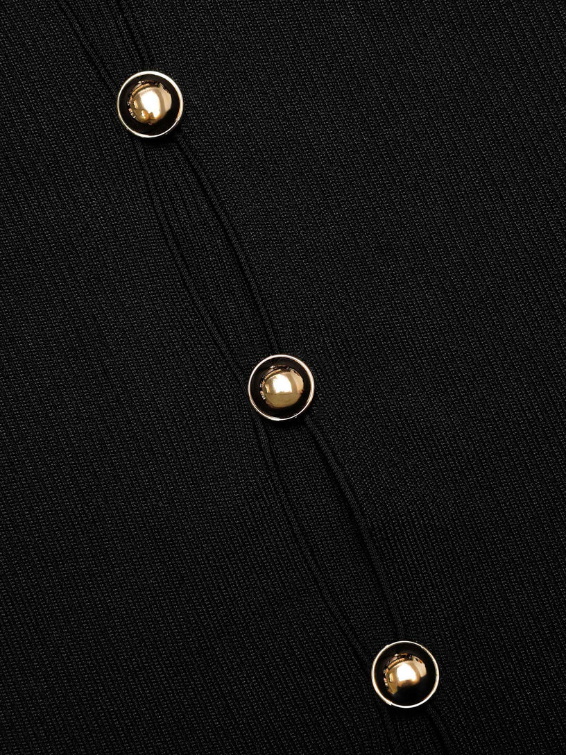 Button down knit top