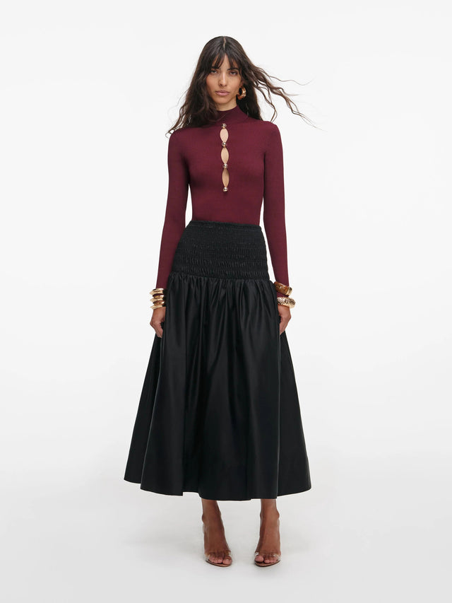 Keyhole knit top