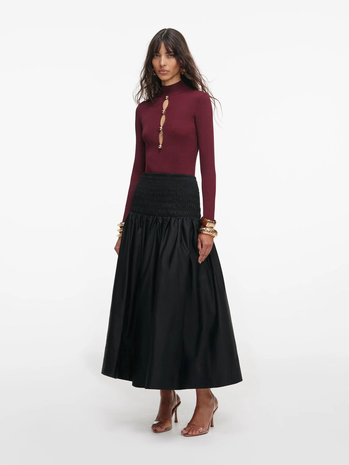 Keyhole knit top