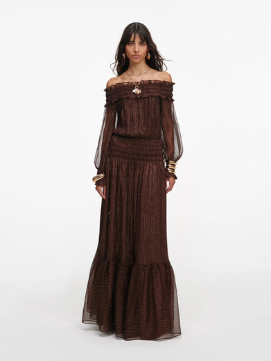 Georgette maxi dress