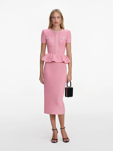 Organza lace midi dress