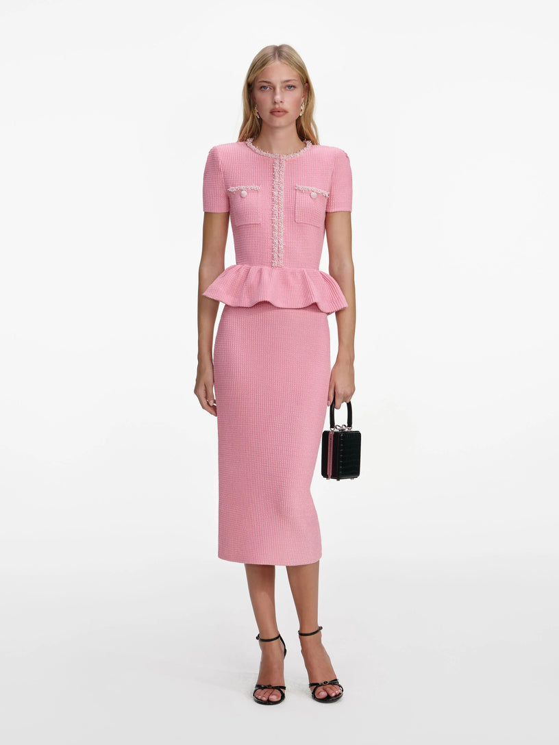 Organza lace midi dress