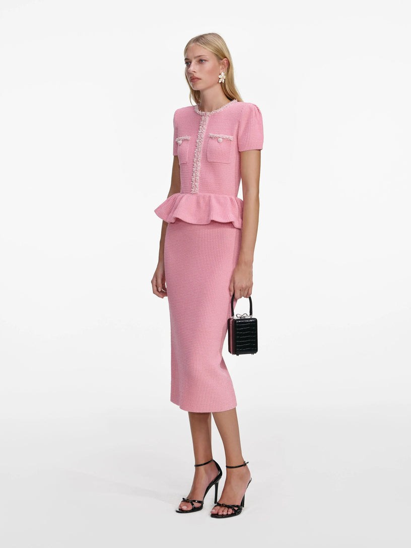 Organza lace midi dress