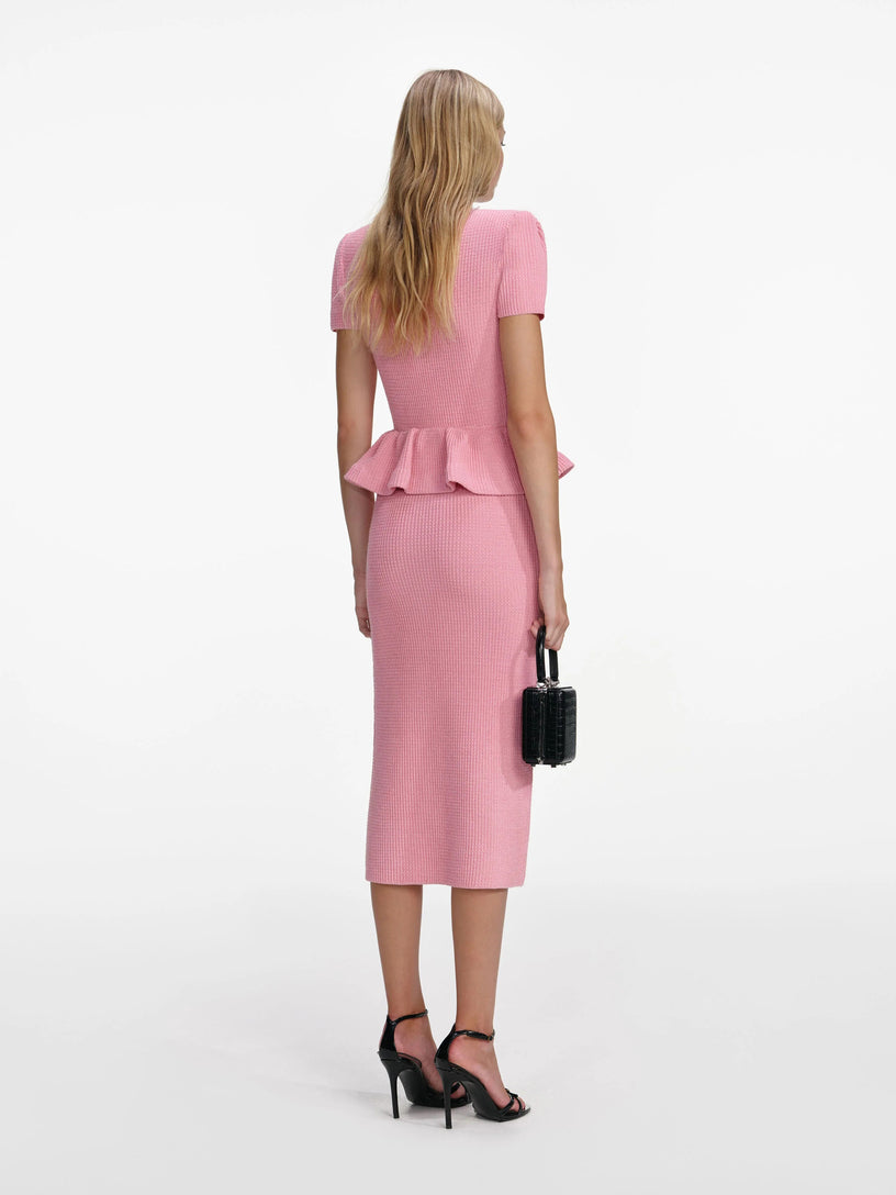 Organza lace midi dress