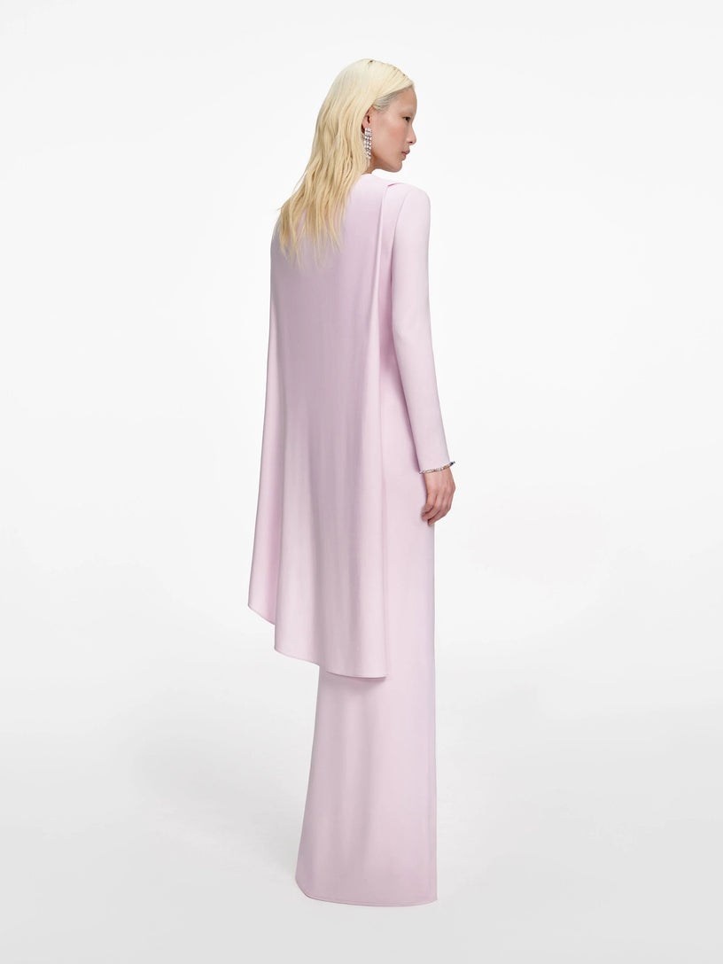 Jersey drape maxi dress