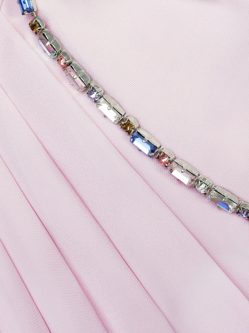 Jersey drape maxi dress