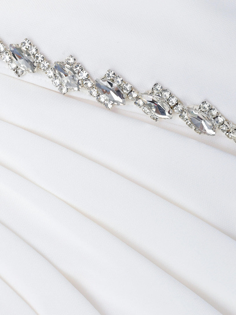 Jersey drape maxi dress