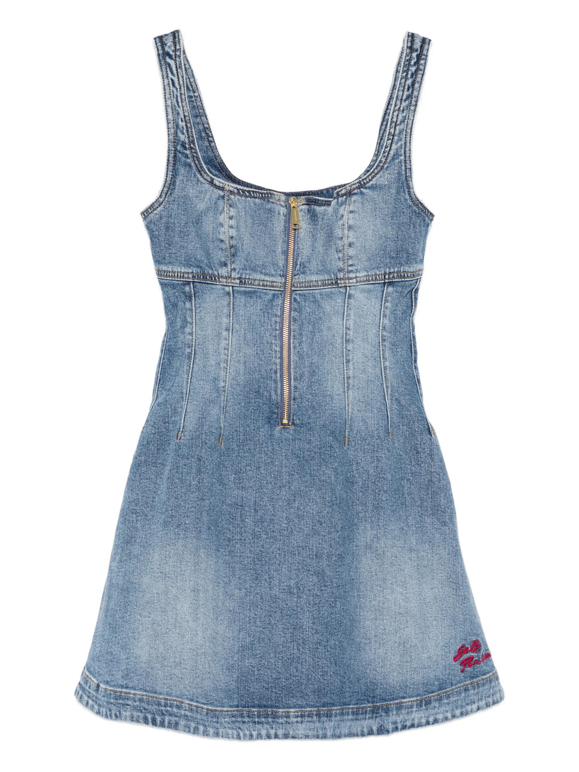 Denim mini dress