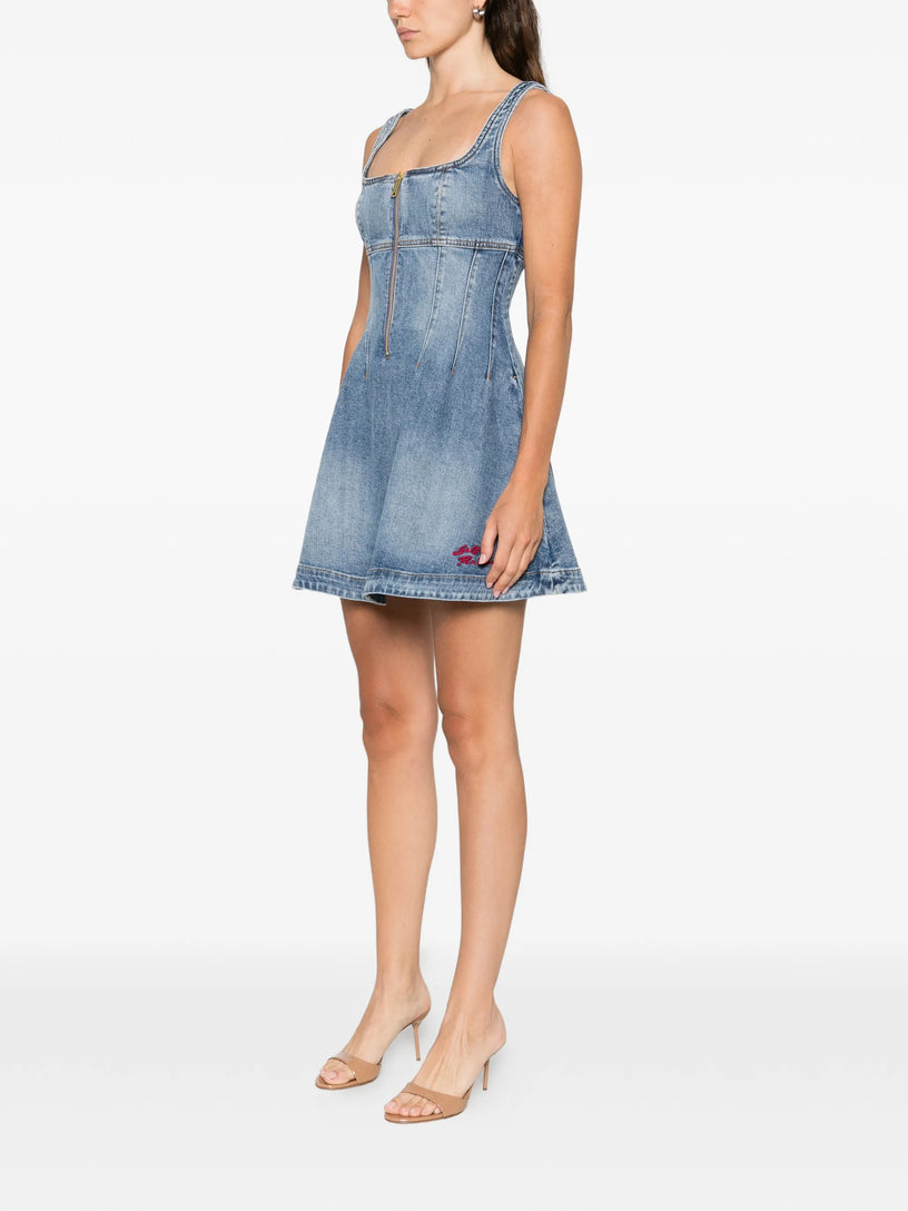 Denim mini dress