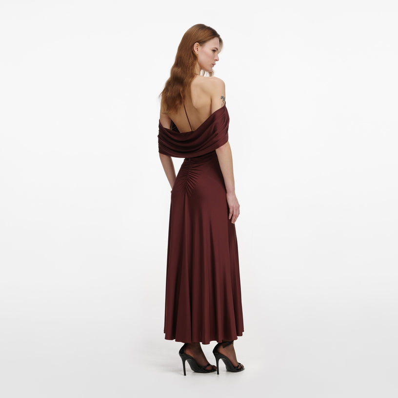 Jersey Drape Midi Dress