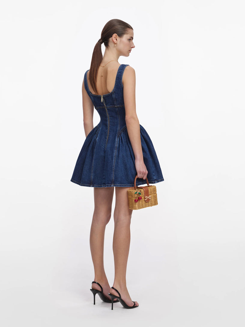 Mini abito in denim