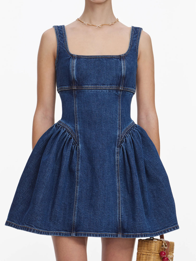 Mini abito in denim